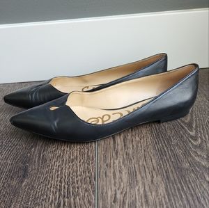 Sam Edelman Pointed Toe Keyhole Flats Leather